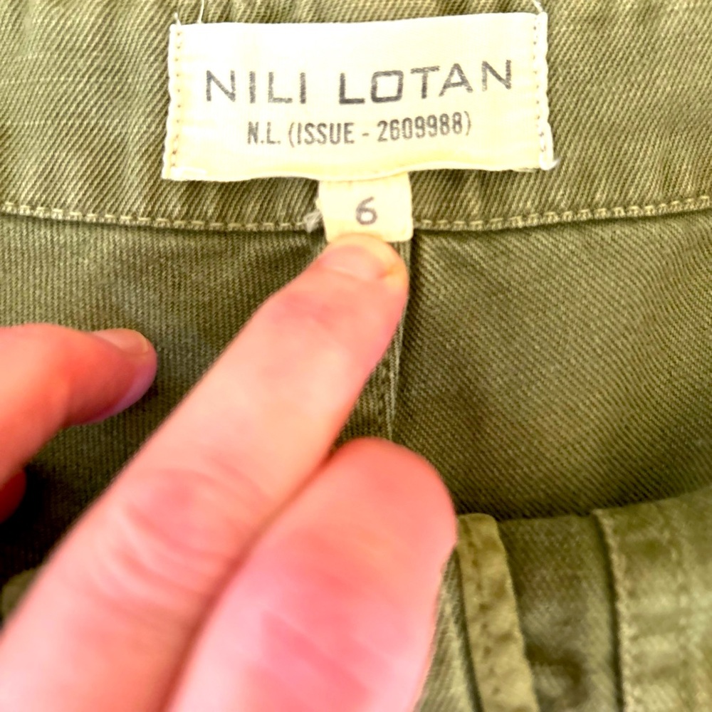 Nili Lotan drop crotch surplus pant